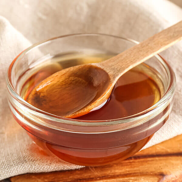 syrup in glass bowl